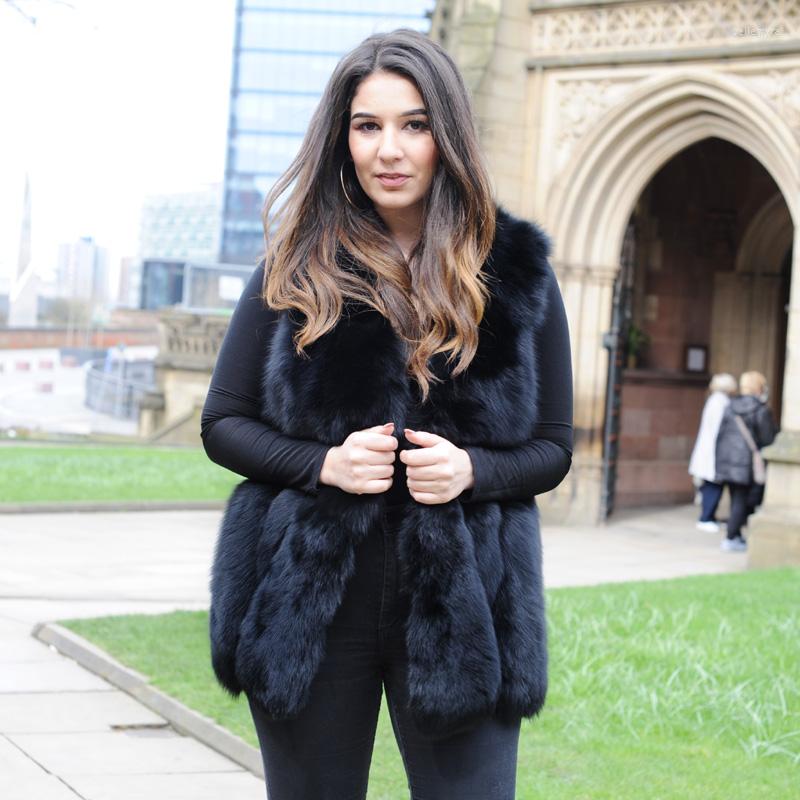 Women' Vests CX-G-B-15K High Quality Fur Vest Luxury Warm Women Coat Winter Fashion Waistcoat, Black
Women' Vests CX-G-B-15K High Quality Fur Vest Luxury Warm Women Coat Winter Fashion Waistcoat, Black