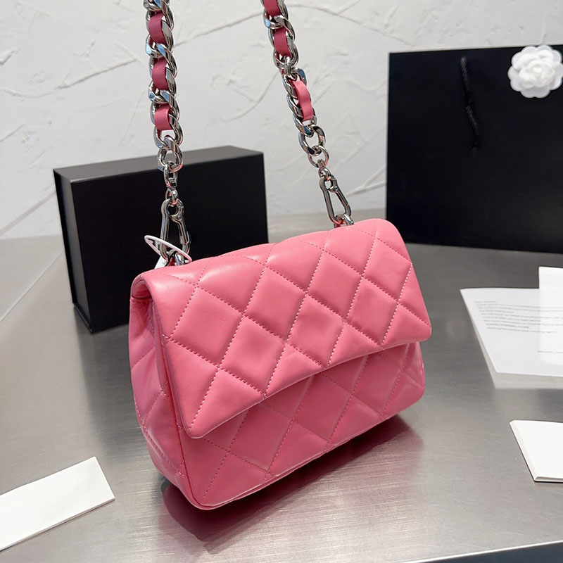 Trend Luxury Women Designer Crossbody Bag Patent Leather Quilted Metal Badge Classic Flap One Shoulder Shopping Bag Multi Packets Coin Purse Thick Chain Card Holder, Pink
Trend Luxury Women Designer Crossbody Bag Patent Leather Quilted Metal Badge Classic Flap One Shoulder Shopping Bag Multi Packets Coin Purse Thick Chain Card Holder, Pink