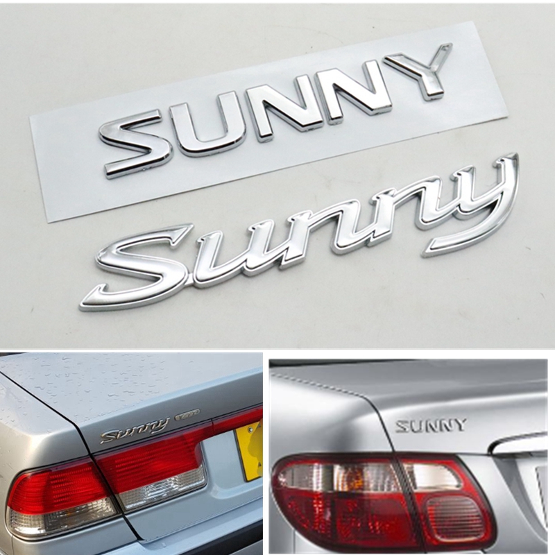 Car Letter Rear Trunk Decals SUNNY Emblem Logo Badge Sticker For Nissan Sunny B15, Style
Car Letter Rear Trunk Decals SUNNY Emblem Logo Badge Sticker For Nissan Sunny B15, Style