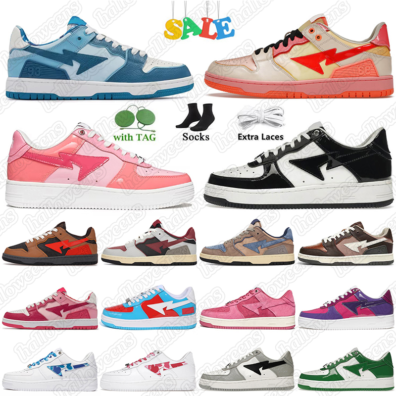 Bapestas SK8 Sta running shoes A Bathing Baped Designer bapesta camo black white green red orange camouflage men women trainers sports sneakers platform shoe, Item.6 black -2
Bapestas SK8 Sta running shoes A Bathing Baped Designer bapesta camo black white green red orange camouflage men women trainers sports sneakers platform shoe, Item.6 black -2