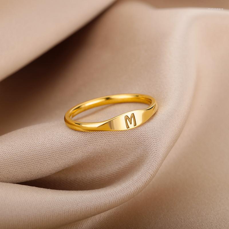 Cluster Rings Tiny A-Z Letter Initial For Women Couple Alphabet Name Stainless Steel Finger Ring Wedding Jewelry Mujer Bijoux Femme
Cluster Rings Tiny A-Z Letter Initial For Women Couple Alphabet Name Stainless Steel Finger Ring Wedding Jewelry Mujer Bijoux Femme