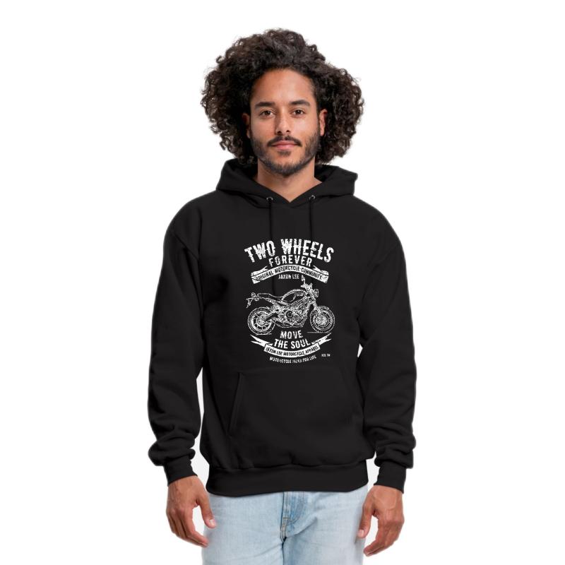 Men's Hoodies & Sweatshirts Two Wheels Forever Move Motorcycle Print Fleece Hoodie Creative Pattern Fitness Tracksuit Pocket, Black
Men's Hoodies & Sweatshirts Two Wheels Forever Move Motorcycle Print Fleece Hoodie Creative Pattern Fitness Tracksuit Pocket, Black