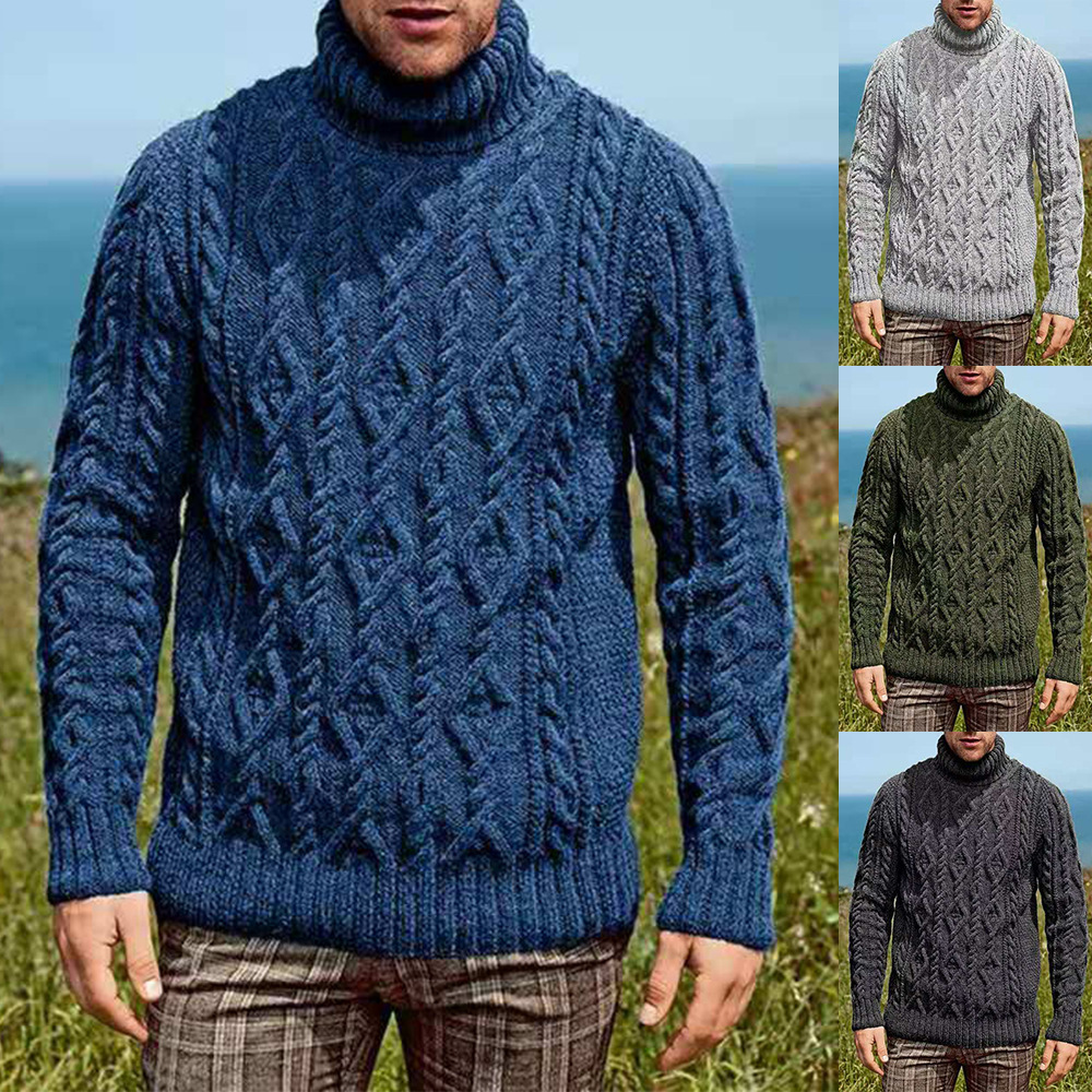 Men's Sweaters Autumn And Winter European American Loose Thickened Turtleneck Casual Sweater 221207, Dark gray
Men's Sweaters Autumn And Winter European American Loose Thickened Turtleneck Casual Sweater 221207, Dark gray