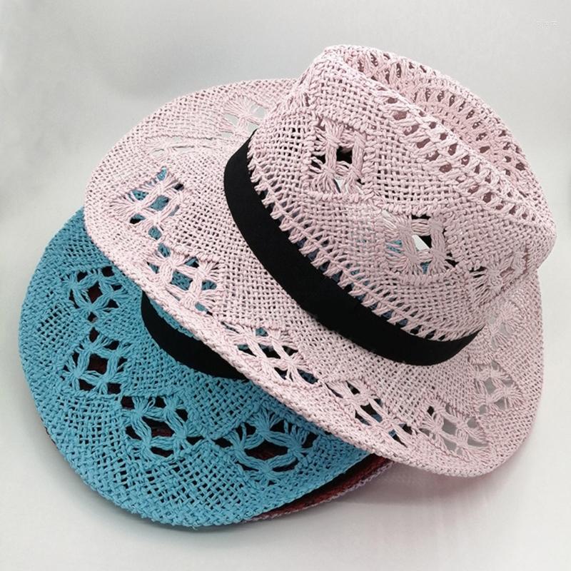Berets Casual Western Cowboy Hat Summer Cowgirl Big Edge Straw Sunshade For Sun Hiking Cycling Riding Climbing, White
Berets Casual Western Cowboy Hat Summer Cowgirl Big Edge Straw Sunshade For Sun Hiking Cycling Riding Climbing, White