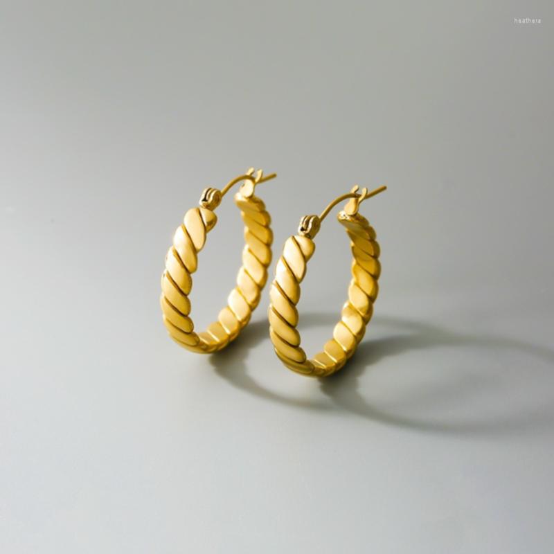 Hoop Earrings 316L Stainless Steel French Retro Wind Twist Niche Design Personality Fashion High Jewelry E-47
Hoop Earrings 316L Stainless Steel French Retro Wind Twist Niche Design Personality Fashion High Jewelry E-47