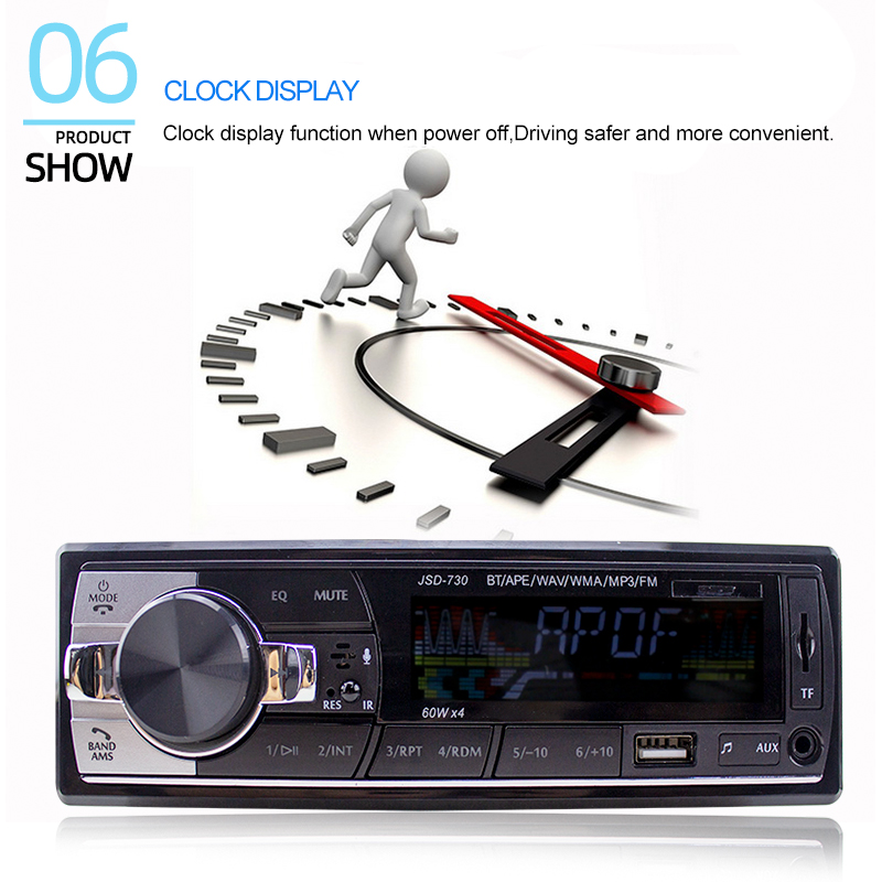 Car Radio 1din FM MP3 Player Bluetooth Cheap Hands-free Calls USB AUX SD Card Stereo Receiver with Steering Wheel Remote Control