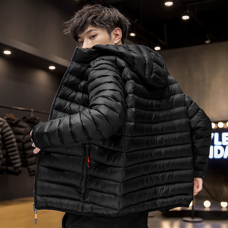 Men's Down Parkas Lightweight Autumn Winter Fashion Packable Jacket Men Feather Hooded Coat Youth Slim Fit Padded Jackets W03 221207, Black
Men's Down Parkas Lightweight Autumn Winter Fashion Packable Jacket Men Feather Hooded Coat Youth Slim Fit Padded Jackets W03 221207, Black