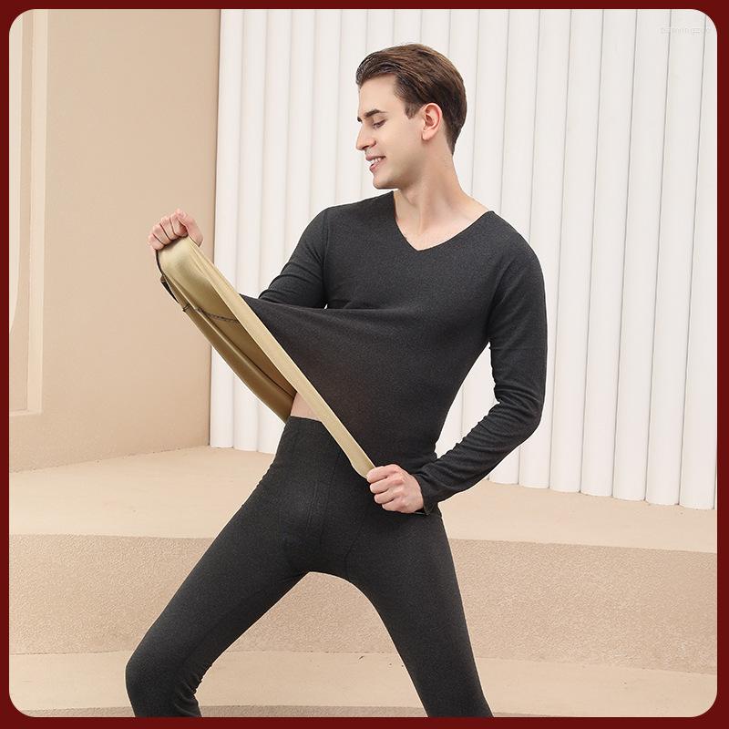 Men's Thermal Underwear Sets For Men Winter Warm Long Johns Autumn Clothes V-neck Solid Lingerie Plus Size 3XL 4XL, Black
Men's Thermal Underwear Sets For Men Winter Warm Long Johns Autumn Clothes V-neck Solid Lingerie Plus Size 3XL 4XL, Black
