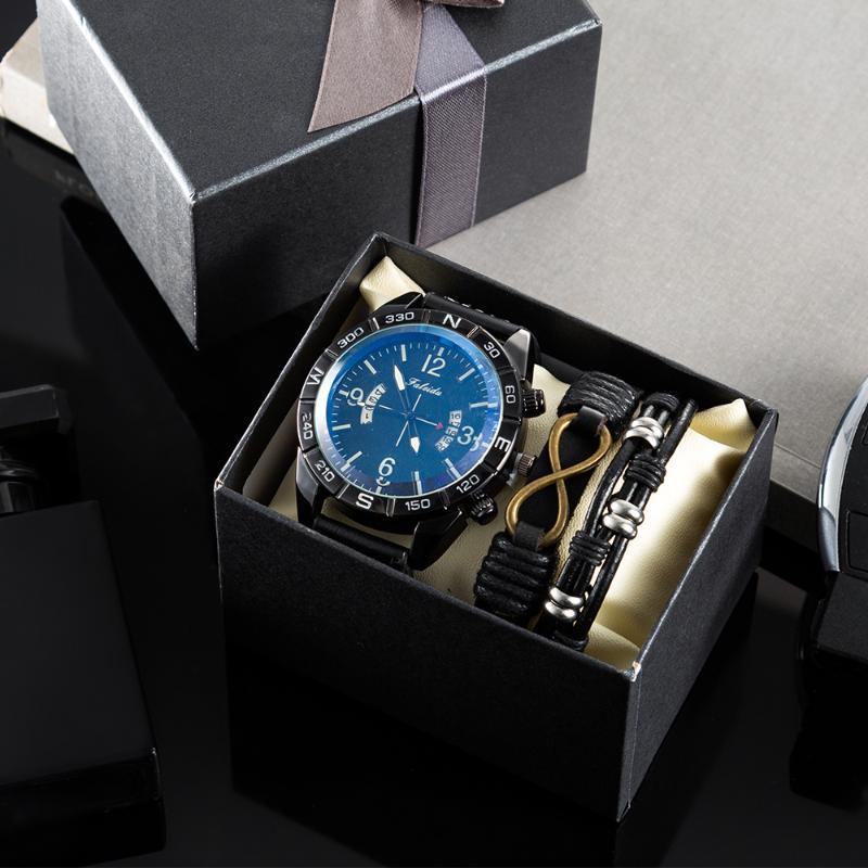 Wristwatches Outdoor Watches For Men 3Pcs/Set Military Sports And Genuine Leather Bracelets Gift Set Girl To Boy, Coffee without box
Wristwatches Outdoor Watches For Men 3Pcs/Set Military Sports And Genuine Leather Bracelets Gift Set Girl To Boy, Coffee without box