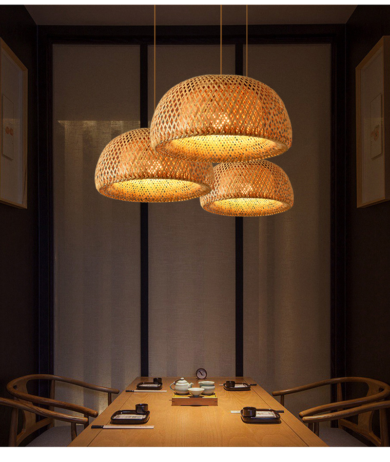 Bamboo Pendant Lamp Hand Knitted Chinese Style Weaving Hanging Lamps 18/19/30cm Restaurant Home Decor Lighting Fixtures Indoor Chandeliers LRG009
Bamboo Pendant Lamp Hand Knitted Chinese Style Weaving Hanging Lamps 18/19/30cm Restaurant Home Decor Lighting Fixtures Indoor Chandeliers LRG009