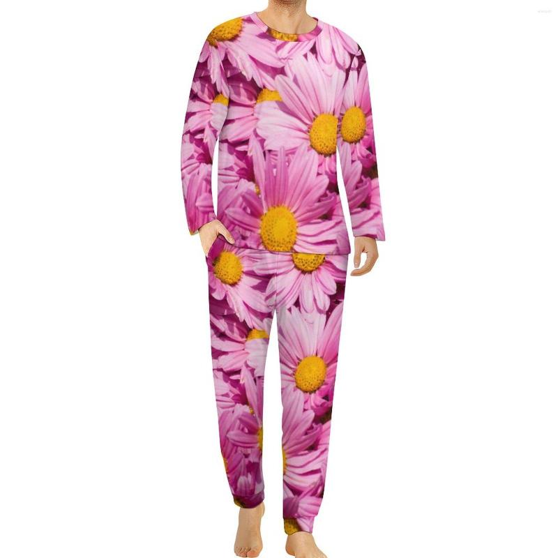 Men' Sleepwear Pink Daisy Print Pajamas Spring Two Piece Beauty Floral Romantic Set Men Long-Sleeve Aesthetic Big Size, Style-5
Men' Sleepwear Pink Daisy Print Pajamas Spring Two Piece Beauty Floral Romantic Set Men Long-Sleeve Aesthetic Big Size, Style-5