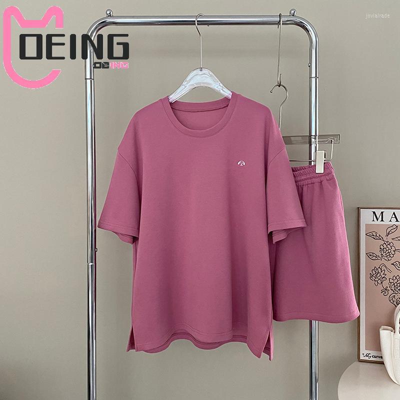 Women's Tracksuits OEING Sweter Lengan Pendek Bordir Longgar Musim Panas Wanita Celana Pinggang Tinggi Set Dua Potong, Biru langit
Women's Tracksuits OEING Sweter Lengan Pendek Bordir Longgar Musim Panas Wanita Celana Pinggang Tinggi Set Dua Potong, Biru langit