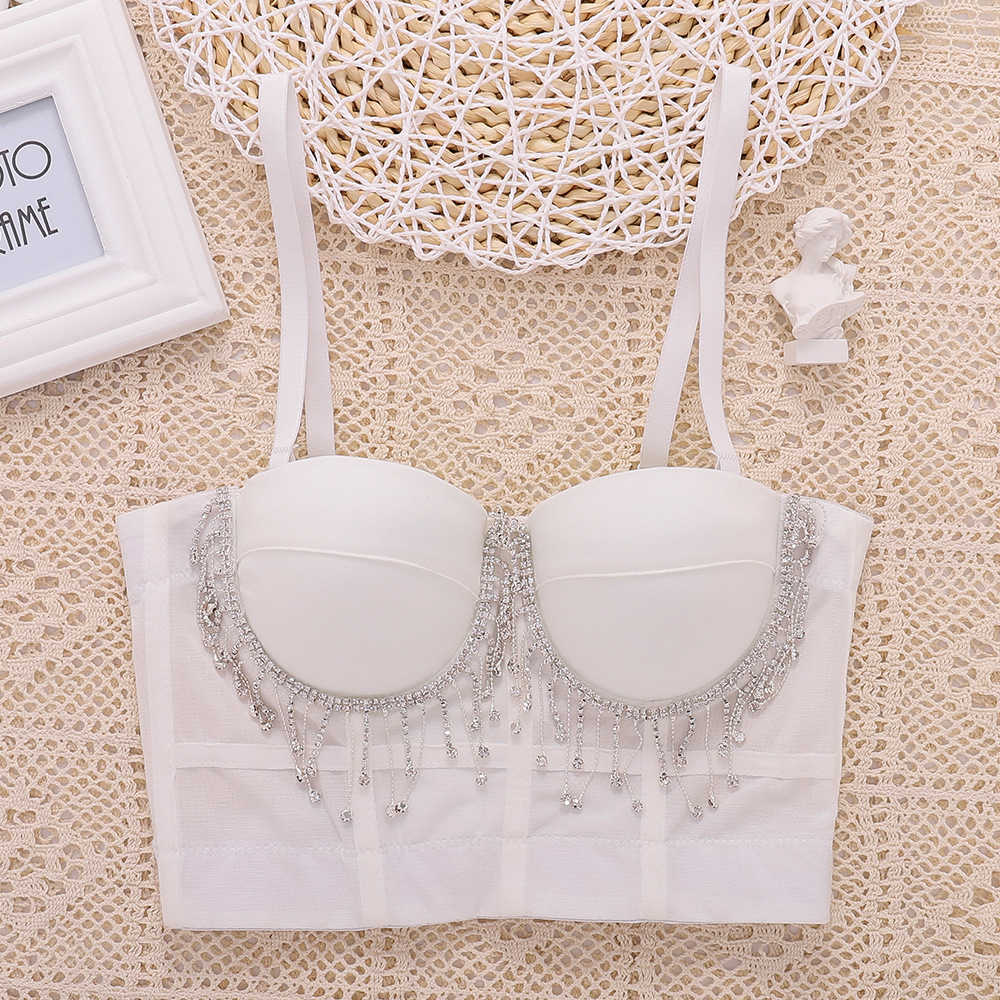 Belly Dance Bra sexy tassel chain sling short style with bra cushion slim waistcoat women wrap their breasts, White
Belly Dance Bra sexy tassel chain sling short style with bra cushion slim waistcoat women wrap their breasts, White