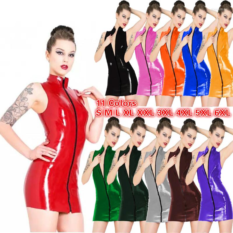 Casual Dresses High Quality PVC Women Sexy Sleeveless Dress Glitter Club Party Pole Dancing Mini Bodycon Zipper Front Turtleneck Vestido, Dark green
Casual Dresses High Quality PVC Women Sexy Sleeveless Dress Glitter Club Party Pole Dancing Mini Bodycon Zipper Front Turtleneck Vestido, Dark green