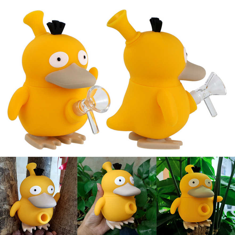 Hookahs water bongs 5.1" Coco Duck silicone pipe cartoon smoking with removable holder fittings
Hookahs water bongs 5.1" Coco Duck silicone pipe cartoon smoking with removable holder fittings
