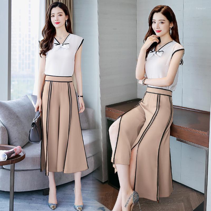 Women's Tracksuits 2022 Women Summer 2 Pieces Sets Woman Short Sleeve V Neck Tops And Wide Leg Pants Sweet Girls Two Piece Suits, Black
Women's Tracksuits 2022 Women Summer 2 Pieces Sets Woman Short Sleeve V Neck Tops And Wide Leg Pants Sweet Girls Two Piece Suits, Black