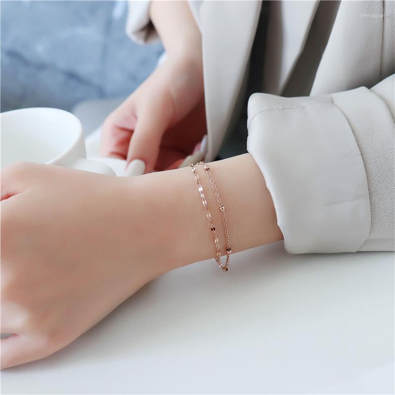 Link Bracelets 2022 Stainless Steel Little Beads Classic Fashion Style Double Layer Bracelet For Women Fine Jewelry
Link Bracelets 2022 Stainless Steel Little Beads Classic Fashion Style Double Layer Bracelet For Women Fine Jewelry