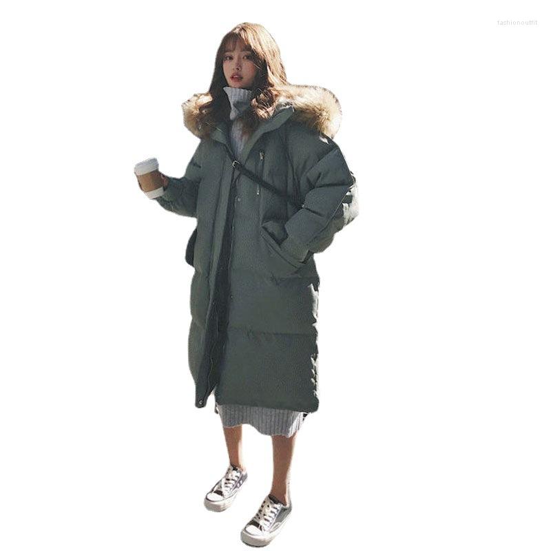 Women' Down 2022 Winter Cotton Jacket Women Medium Long Loose Thickened Bread Coat, Black
Women' Down 2022 Winter Cotton Jacket Women Medium Long Loose Thickened Bread Coat, Black