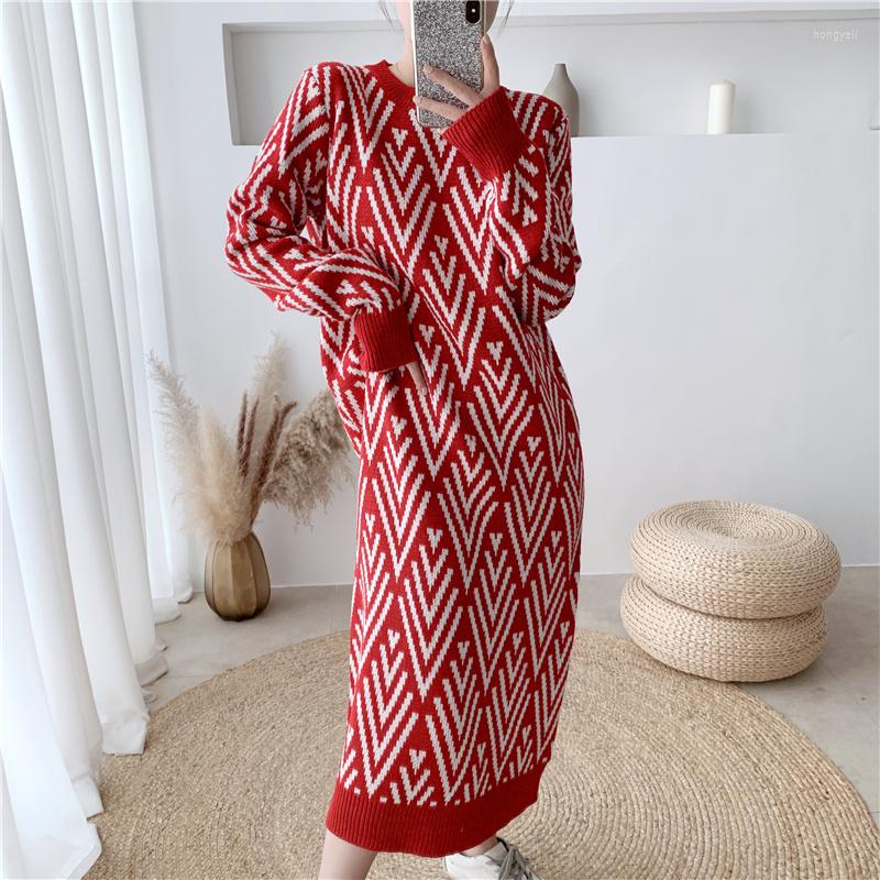 Casual Dresses Autumn Winter Women Pullovers Knitting Dress Warm Elegant Korean Fashionable Wild Oversize Lady Long, Black
Casual Dresses Autumn Winter Women Pullovers Knitting Dress Warm Elegant Korean Fashionable Wild Oversize Lady Long, Black