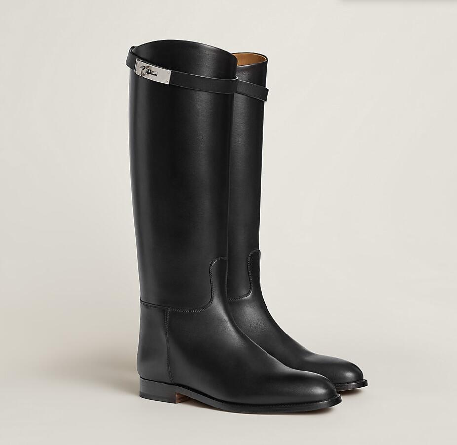 Perfect boot Jumping Tall Boot Kelly Buckles Women black Genuine Leather Knee-boots Brown Ladies Martin Booties Female Knight Boots Sapatos Mujers
Perfect boot Jumping Tall Boot Kelly Buckles Women black Genuine Leather Knee-boots Brown Ladies Martin Booties Female Knight Boots Sapatos Mujers