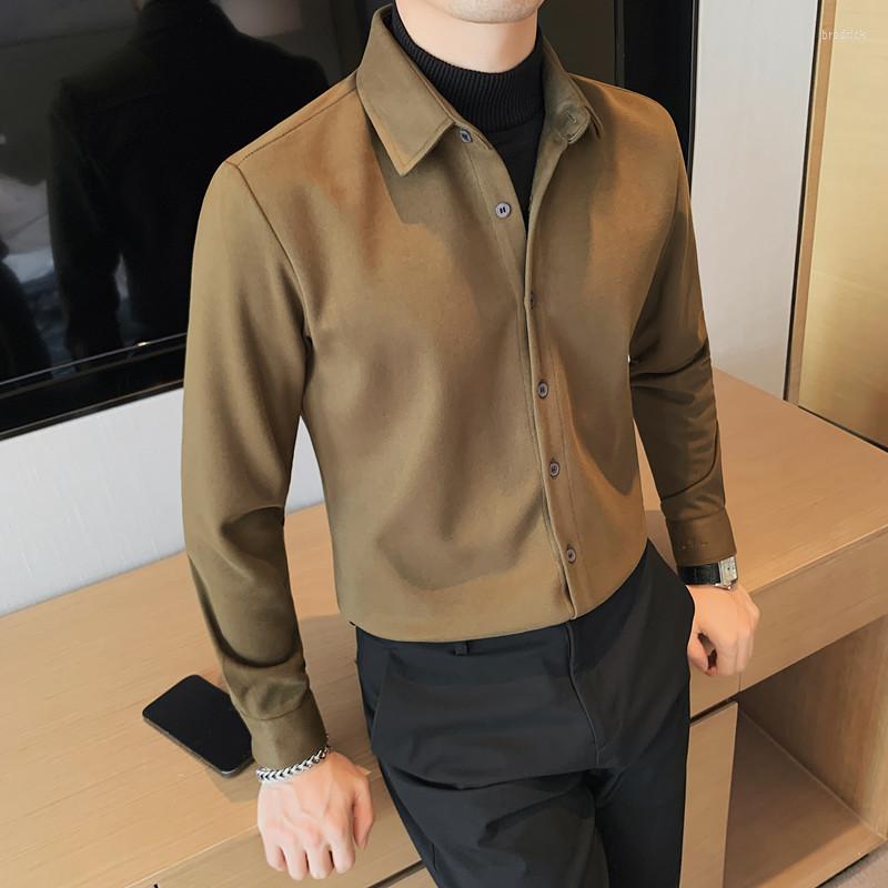 Men's Dress Shirts Autumn And Winter High Quality Men's Shirt Woolen Thick Long-sleeved Fake Two, Black
Men's Dress Shirts Autumn And Winter High Quality Men's Shirt Woolen Thick Long-sleeved Fake Two, Black