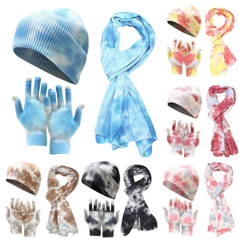 Berets JAYCOSIN 3PC Knitted Hat Scarf Glove Sets For Women Adult Windproof Cycling Skiing Tie-dye Printed Knit Gloves Set, Black
Berets JAYCOSIN 3PC Knitted Hat Scarf Glove Sets For Women Adult Windproof Cycling Skiing Tie-dye Printed Knit Gloves Set, Black