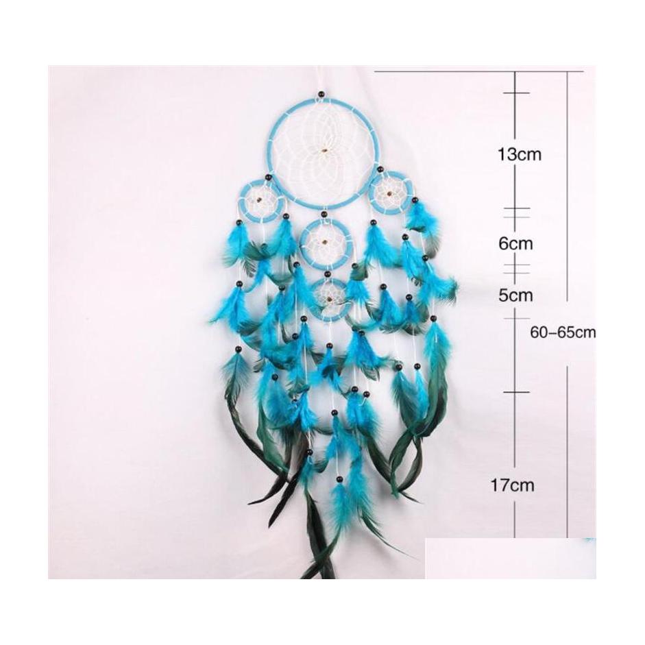 Arts And Crafts Handmade Dream Catcher Wind Chime Net Natural Feather Make Home Furnishing Decorate Blue Wall Hanging Delicate Arriv Dhqtl
Arts And Crafts Handmade Dream Catcher Wind Chime Net Natural Feather Make Home Furnishing Decorate Blue Wall Hanging Delicate Arriv Dhqtl