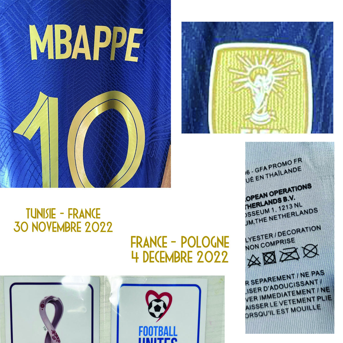 American College Football Wear 2022 Match Worn Player Issue GRIEZMANN MBAPPE Dembele Rabiot GIROUD Maillot Custom Name Number Sports Jersey, Player version with match details1
American College Football Wear 2022 Match Worn Player Issue GRIEZMANN MBAPPE Dembele Rabiot GIROUD Maillot Custom Name Number Sports Jersey, Player version with match details1