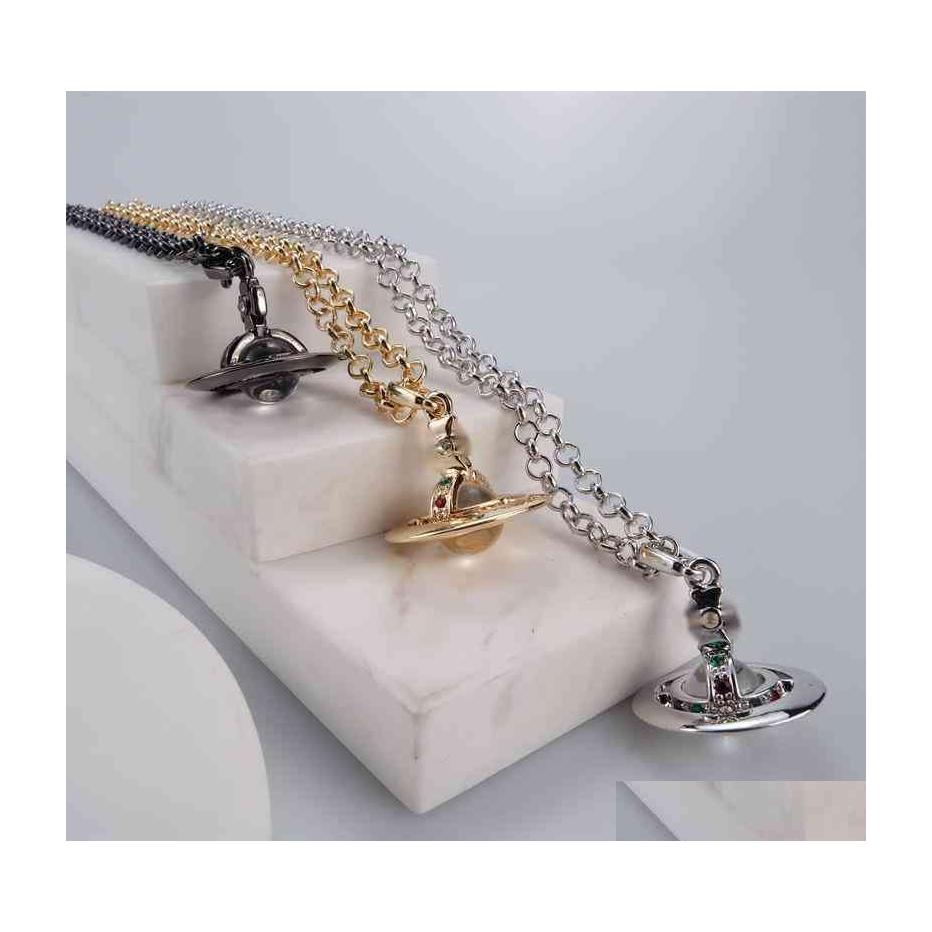 Strands Strings Vivi Designer Necklace Vw Colored Diamond Pendant Necklaces High Quality Gold Plated Chain Womens Accessories Fashi Dhqcf
Strands Strings Vivi Designer Necklace Vw Colored Diamond Pendant Necklaces High Quality Gold Plated Chain Womens Accessories Fashi Dhqcf