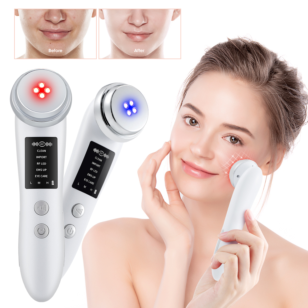 Face Care Devices 5 Modes Beauty Device Red Blue Light Therapy Skin Rejuvenation Tightening Eye Cleansing Lift Massager 221208
Face Care Devices 5 Modes Beauty Device Red Blue Light Therapy Skin Rejuvenation Tightening Eye Cleansing Lift Massager 221208