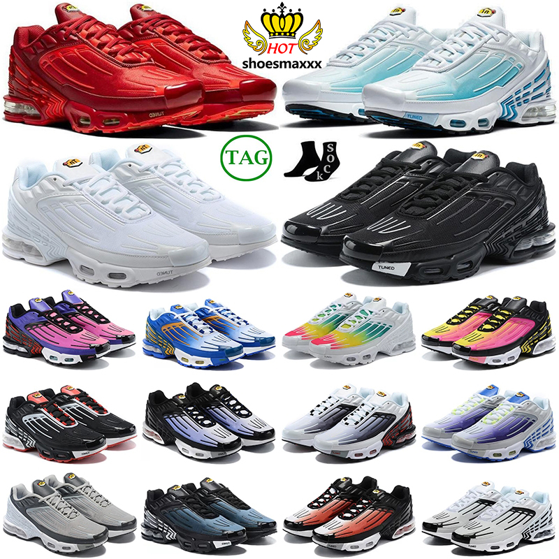 OG Tn Plus 3 Running Shoes Women Triple White Black Purple Nebula Laser Blue Red Spider Bred Hyper Violet Leather Grey Mens Trainers outdoor Sports Sneakers, 29
OG Tn Plus 3 Running Shoes Women Triple White Black Purple Nebula Laser Blue Red Spider Bred Hyper Violet Leather Grey Mens Trainers outdoor Sports Sneakers, 29