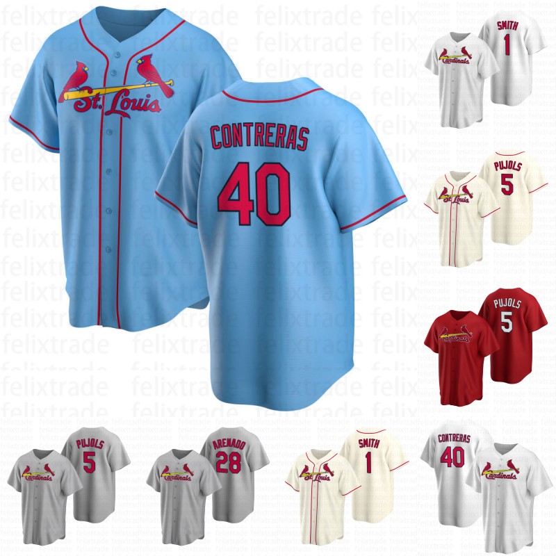 Baseball Jerseys Willson Contreras St. L Albert Pujols Cardinal Jersey Yadier Molina Nolan Arenado Paul Goldschmidt Adam Wainwright Alec Burleson Kramer