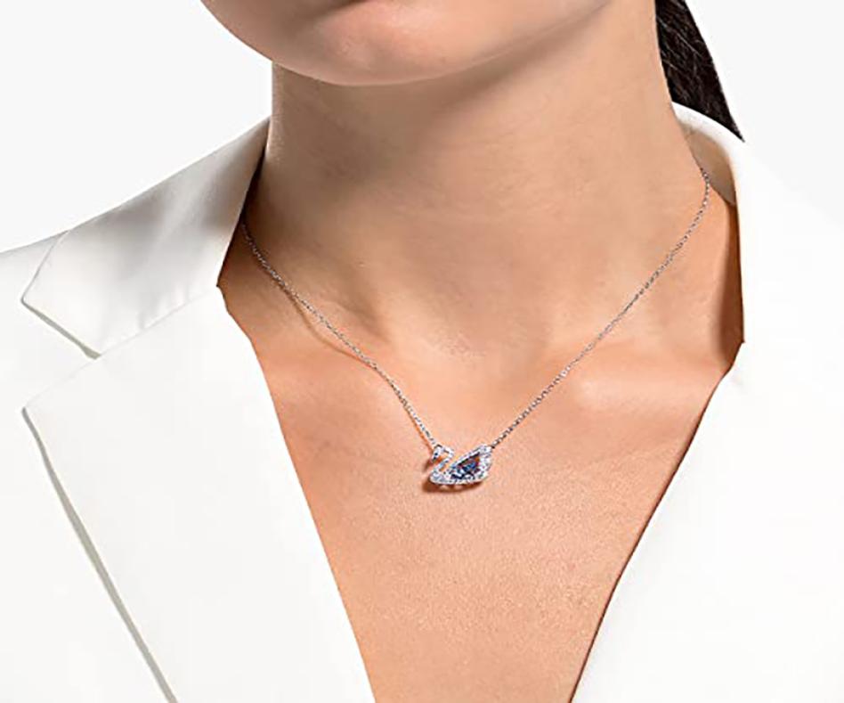 Dancing Swan Necklace for women Jewelry Collection Fashion design Blue Crystals Clear Crystal8126703
Dancing Swan Necklace for women Jewelry Collection Fashion design Blue Crystals Clear Crystal8126703