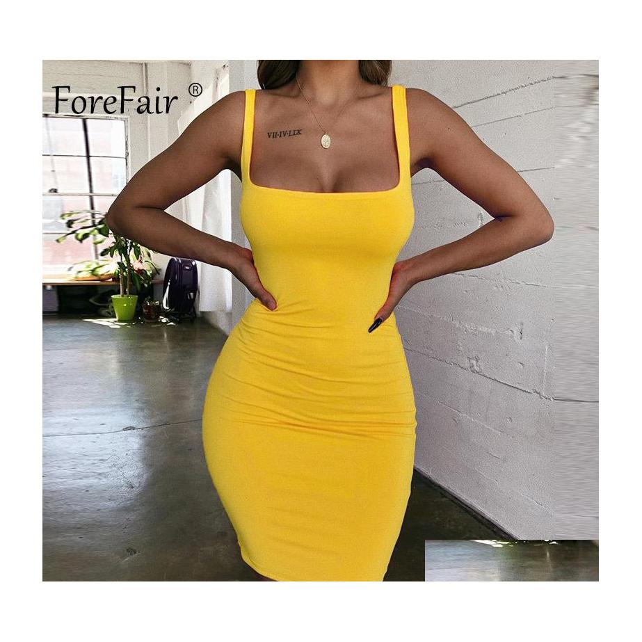 Casual Dresses Forefair Spaghetti Strap Sexy Bodycon Dress Summer Yellow Neon Green Black Orange Elegant Sleeveless Mini Short Women Dhfkw, Black dress
Casual Dresses Forefair Spaghetti Strap Sexy Bodycon Dress Summer Yellow Neon Green Black Orange Elegant Sleeveless Mini Short Women Dhfkw, Black dress