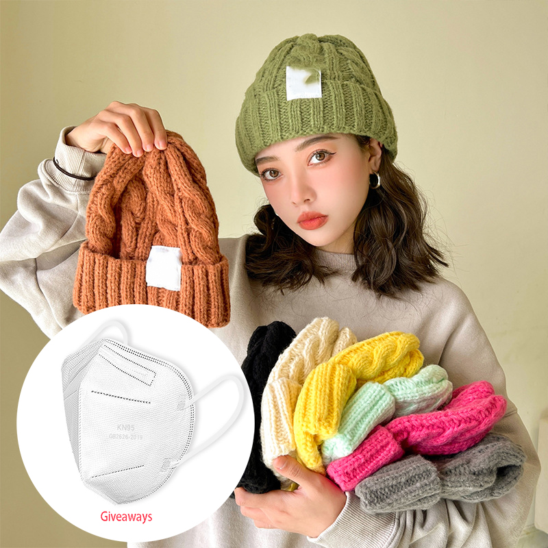 Pure color Japanese twist wool cap children Korean version of the autumn and winter students warm ear protection knitting cap couple hundred take cold, Giveaways
Pure color Japanese twist wool cap children Korean version of the autumn and winter students warm ear protection knitting cap couple hundred take cold, Giveaways
