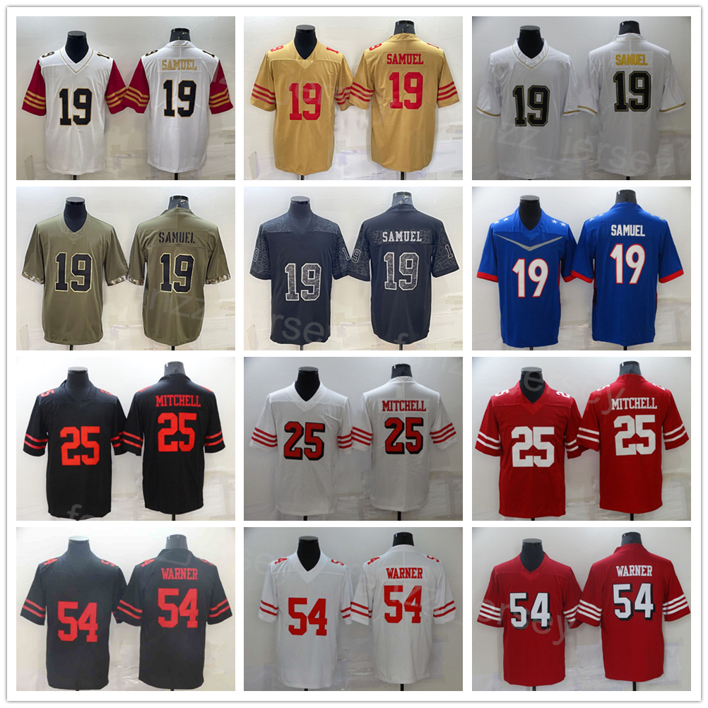 Men Football 54 Fred Warner Jerseys 19 Deebo Samuel 25 Elijah Mitchell Olive Salute To Service Army Green Black Red White Brown Blue Team All Stitched For Sport Fans
Men Football 54 Fred Warner Jerseys 19 Deebo Samuel 25 Elijah Mitchell Olive Salute To Service Army Green Black Red White Brown Blue Team All Stitched For Sport Fans