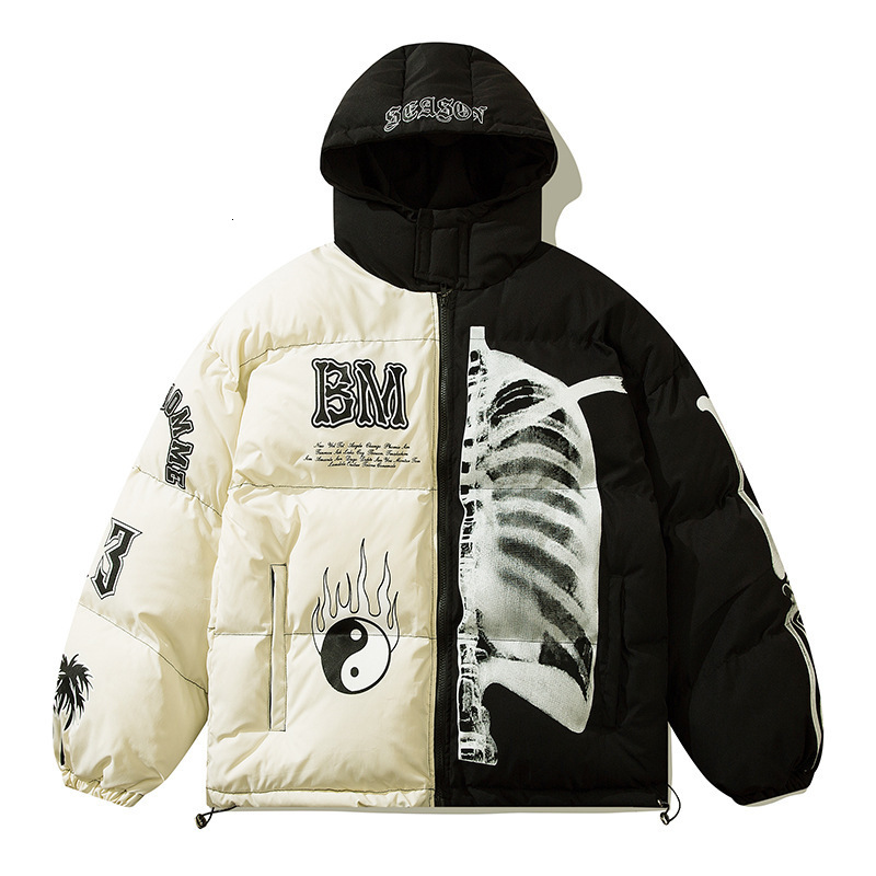 Men's Down Parkas Mens Winter Hooded Parka Jacket Yin Yang Skeleton Print Streetwear Oversized Coat Harajuku Loose Thick Warm Outwear Unisex, Red
Men's Down Parkas Mens Winter Hooded Parka Jacket Yin Yang Skeleton Print Streetwear Oversized Coat Harajuku Loose Thick Warm Outwear Unisex, Red