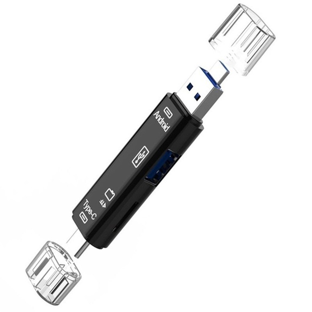 5 in 1 Multifunction Usb 2.0 Type C/Usb /Micro Usb/Tf/SD Memory Card Reader OTG Card Reader Adapter Mobile Phone Accessories
5 in 1 Multifunction Usb 2.0 Type C/Usb /Micro Usb/Tf/SD Memory Card Reader OTG Card Reader Adapter Mobile Phone Accessories