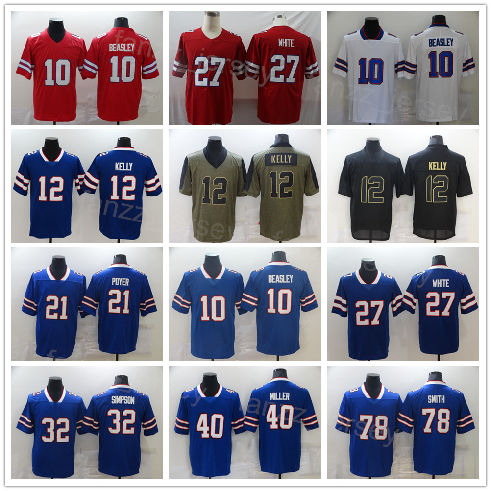 Men Football 27 TreDavious White Jerseys 12 Jim Kelly 21 Poyer 32 OJ Simpson 40 Von Miller 78 Bruce Smith All Stitched Team Blue White Red Army Green Salute To Service
Men Football 27 TreDavious White Jerseys 12 Jim Kelly 21 Poyer 32 OJ Simpson 40 Von Miller 78 Bruce Smith All Stitched Team Blue White Red Army Green Salute To Service