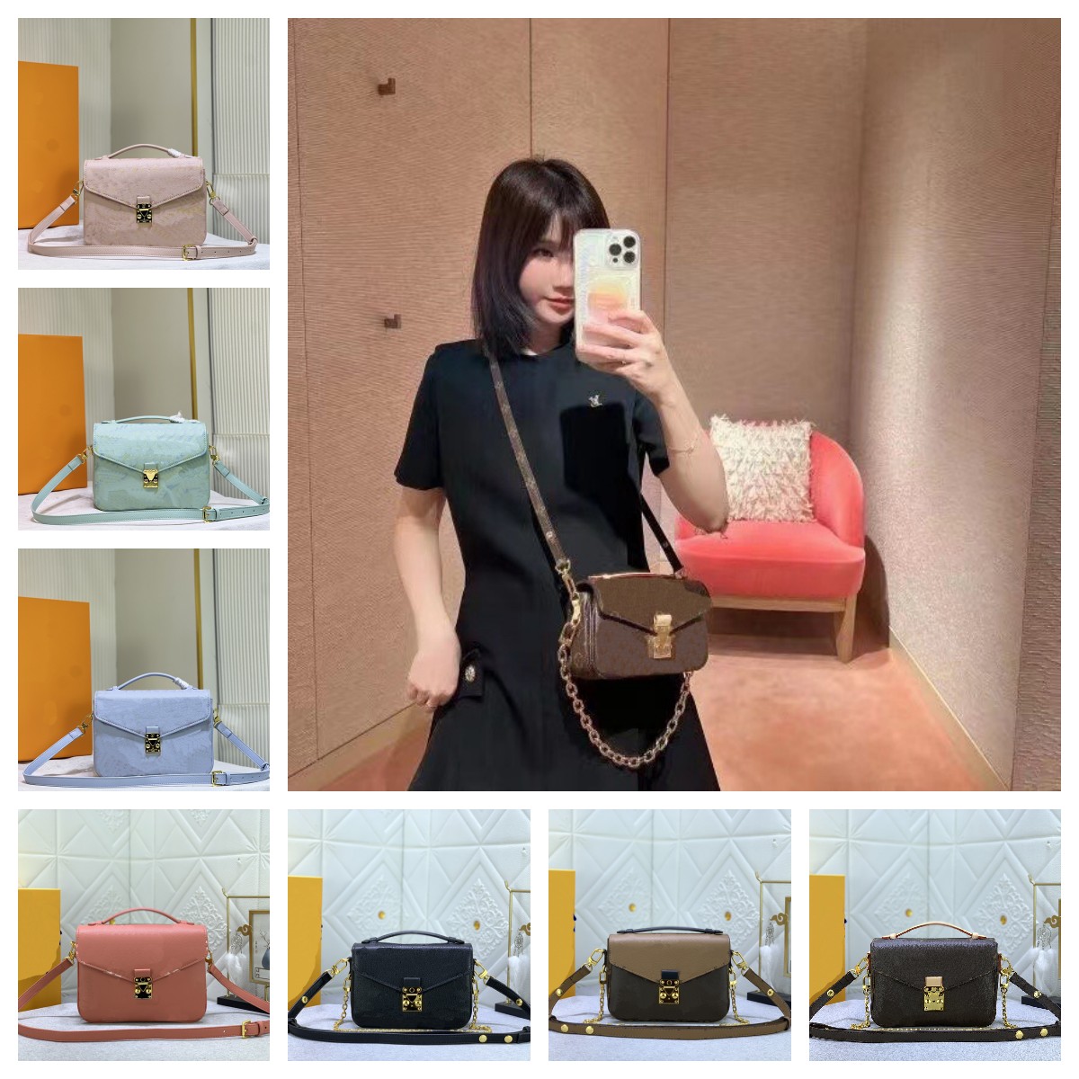 Women METIS bag BICOLOR MONOGROMS EMPREINTE ROSE TRIANON Creme handbag East west Mini Purse S-Lock Messenger Clutch crossbody chain shoulder Wallet M46302 M40780
Women METIS bag BICOLOR MONOGROMS EMPREINTE ROSE TRIANON Creme handbag East west Mini Purse S-Lock Messenger Clutch crossbody chain shoulder Wallet M46302 M40780