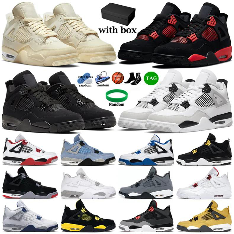 with box basketball shoes for men women 4s military black cat sail university blue thunder infrared jumpman 4 cactus jack bred cool grey sports trainer
with box basketball shoes for men women 4s military black cat sail university blue thunder infrared jumpman 4 cactus jack bred cool grey sports trainer