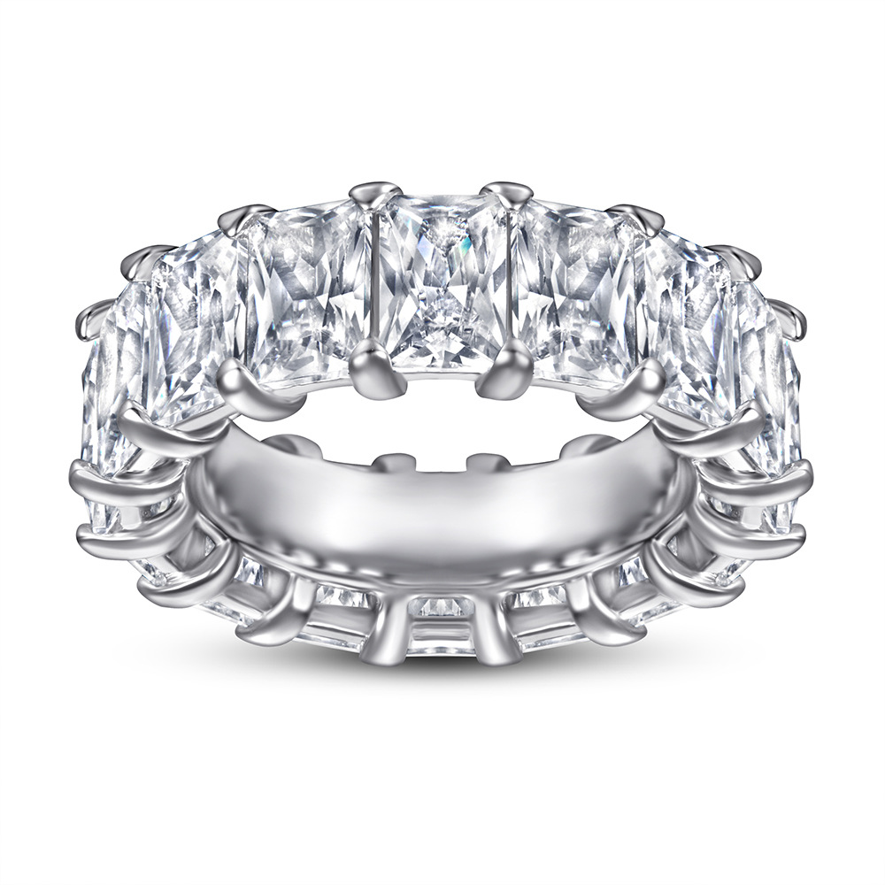 Wedding Accessories Pure Silver Engagement Rings Fadeless Single Diamond Birdal Ring Proposal Ring No Fading Ladies Jewelry TL-255
Wedding Accessories Pure Silver Engagement Rings Fadeless Single Diamond Birdal Ring Proposal Ring No Fading Ladies Jewelry TL-255
