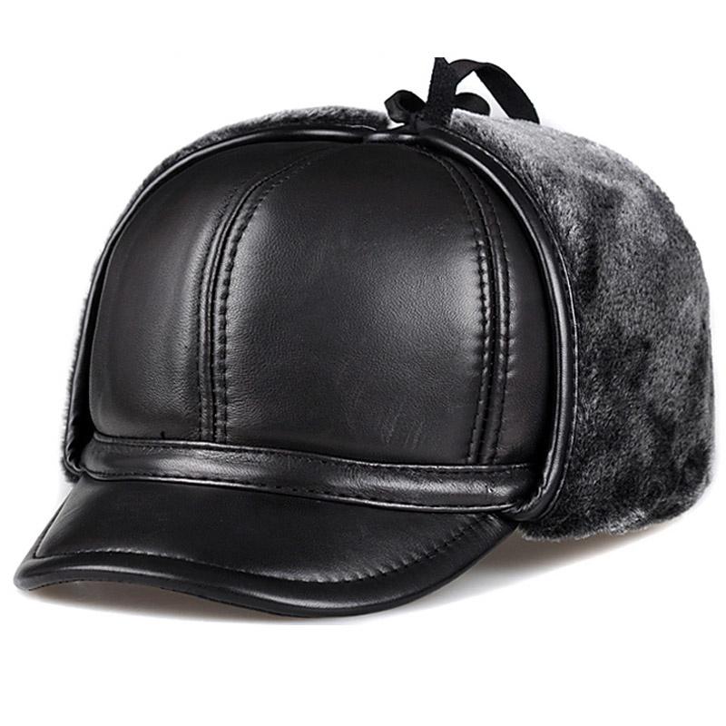 Berets Svadilfari Seller 2022 Men Thick Genuine Leather Bomber Hat Winter Earflap Russian Hats Ushanka Trapper Windproof Warm Woman, Black
Berets Svadilfari Seller 2022 Men Thick Genuine Leather Bomber Hat Winter Earflap Russian Hats Ushanka Trapper Windproof Warm Woman, Black