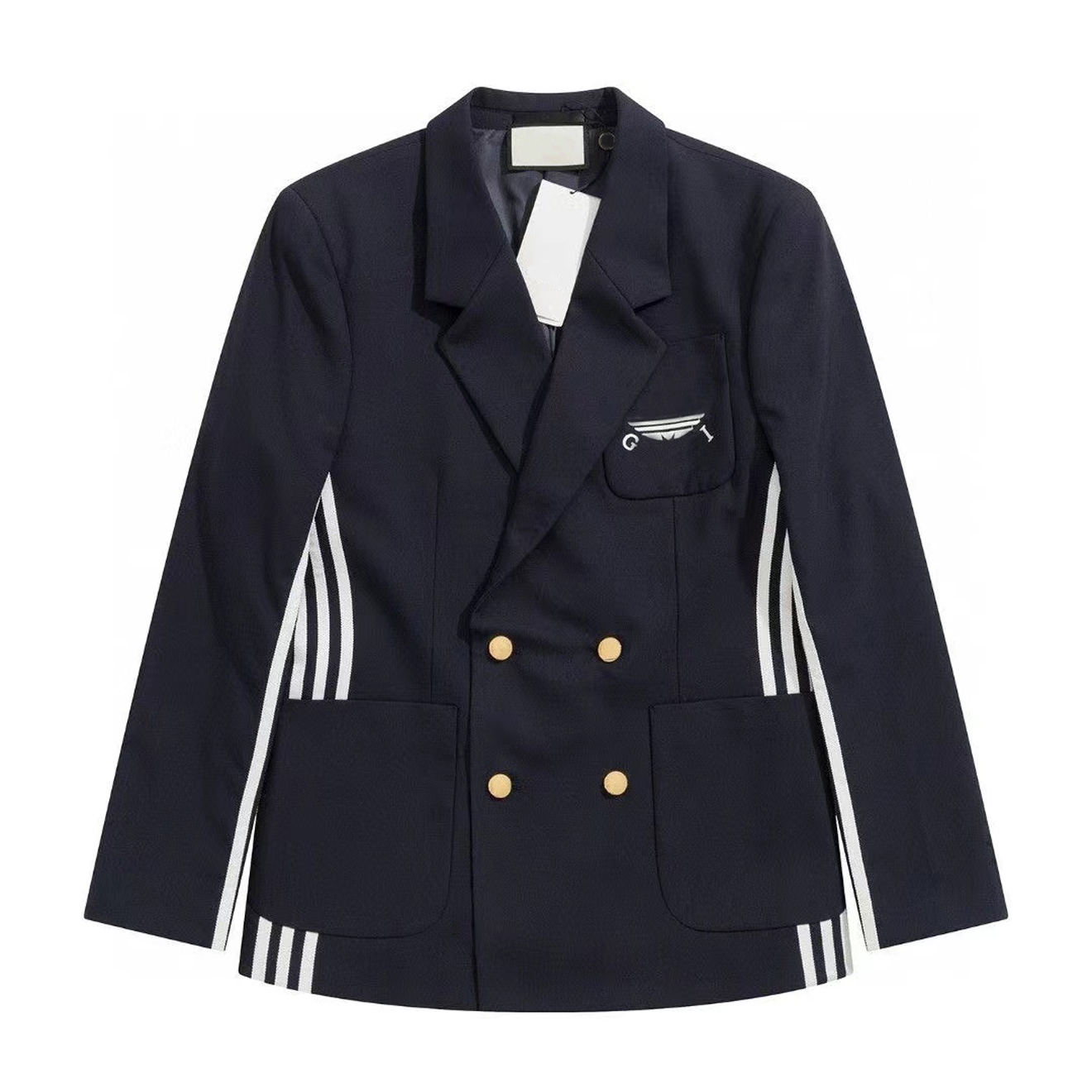fashion women suit designer clothes blazer Double G spring new released tops E318, Dark blue
fashion women suit designer clothes blazer Double G spring new released tops E318, Dark blue