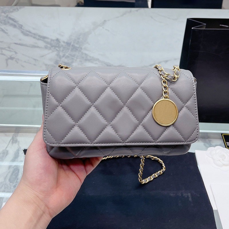 Luxury Gold Coin Women Designer Crossbody Bag Matelasse Chain Leather Quilted Mini Classic Flap Shoulder Bag Fanny Pack Purse Vintage Card Holder Birkin Clutch 22CM, White
Luxury Gold Coin Women Designer Crossbody Bag Matelasse Chain Leather Quilted Mini Classic Flap Shoulder Bag Fanny Pack Purse Vintage Card Holder Birkin Clutch 22CM, White