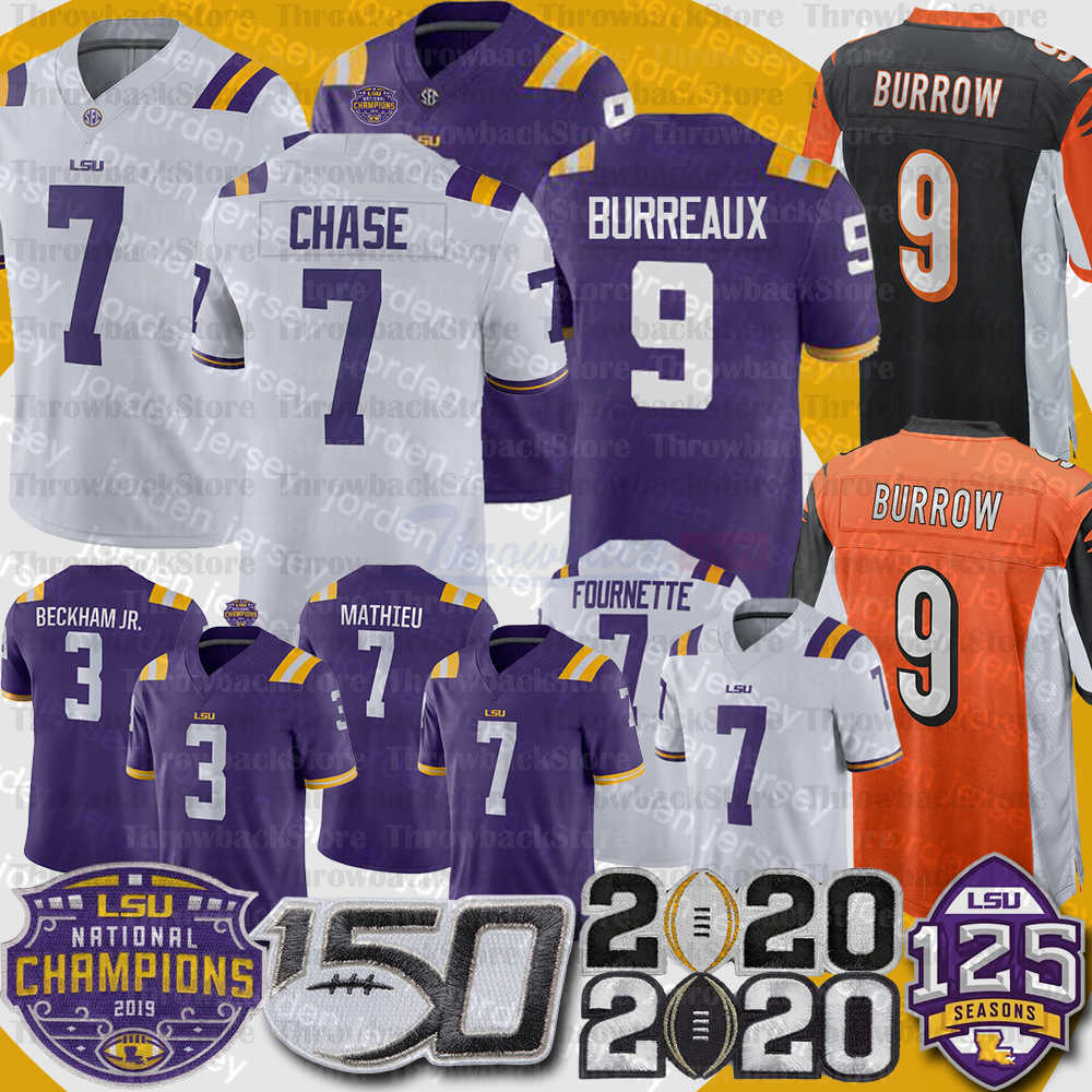 NEW Football Jerseys LSU Tigers Joe Burrow Burreaux Jersey JaMarr Chase Leonard Fournette Odell Beckham Jr. Tyrann Mathieu Patrick Peterson Guice Football Jersey, 125th patch
NEW Football Jerseys LSU Tigers Joe Burrow Burreaux Jersey JaMarr Chase Leonard Fournette Odell Beckham Jr. Tyrann Mathieu Patrick Peterson Guice Football Jersey, 125th patch