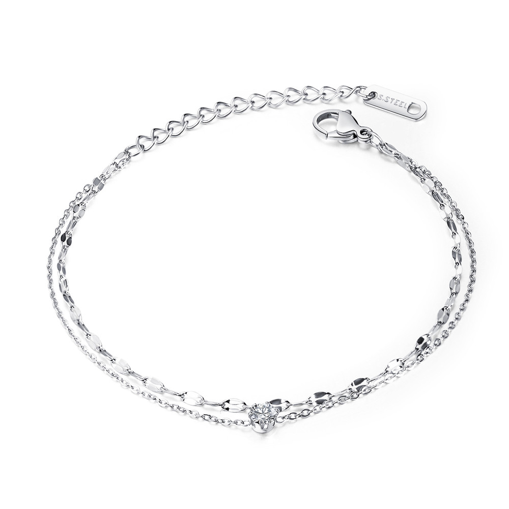 Wholesale Designer Chain girl's titanium steel Bangle simple temperament diamond bracelet Love jewelry
Wholesale Designer Chain girl's titanium steel Bangle simple temperament diamond bracelet Love jewelry