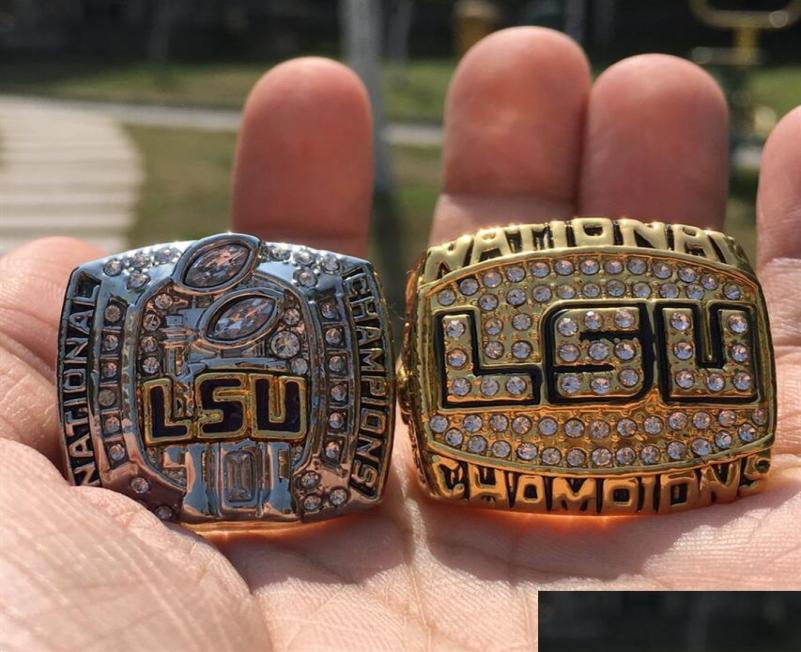 Cluster Rings 2Pcs 2003 2007 Lsu Tigers National Championship Ring Set Souvenir Fan Men Gift Whole Drop 225H Delivery Jewelry Dhse5113320
Cluster Rings 2Pcs 2003 2007 Lsu Tigers National Championship Ring Set Souvenir Fan Men Gift Whole Drop 225H Delivery Jewelry Dhse5113320