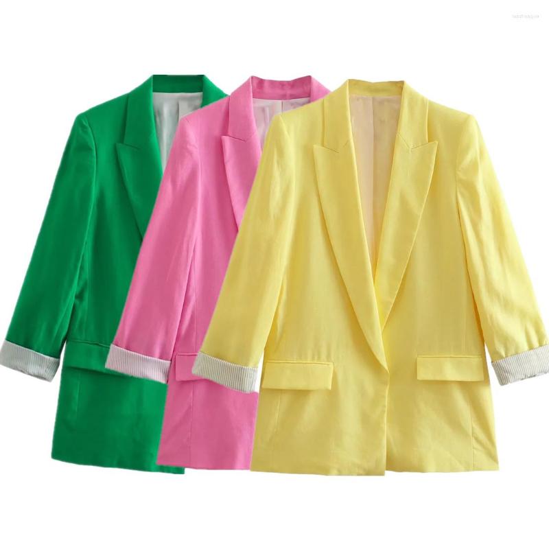 Women's Suits Maxdutti England Style Fashion Jacket Muliticolor Casual Roll Up Sleeve Linen Blazers Women Tops, Green
Women's Suits Maxdutti England Style Fashion Jacket Muliticolor Casual Roll Up Sleeve Linen Blazers Women Tops, Green