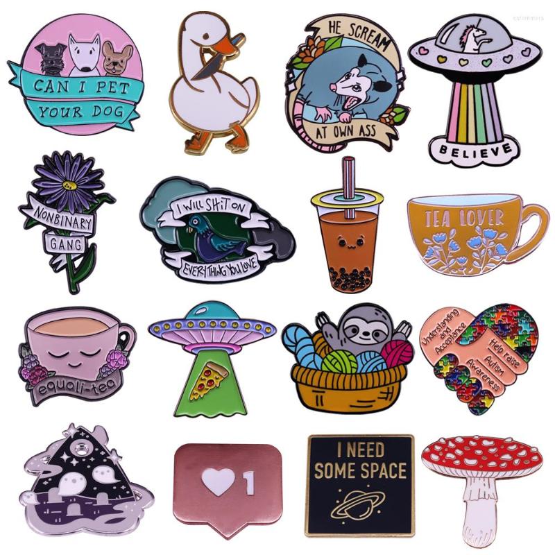 Brooches Tea Dos Funny Lapel Pins Women's Brooch Enamel Pin Badges On Backpack Cute Stylish Jewelry Fashion Accessories
Brooches Tea Dos Funny Lapel Pins Women's Brooch Enamel Pin Badges On Backpack Cute Stylish Jewelry Fashion Accessories